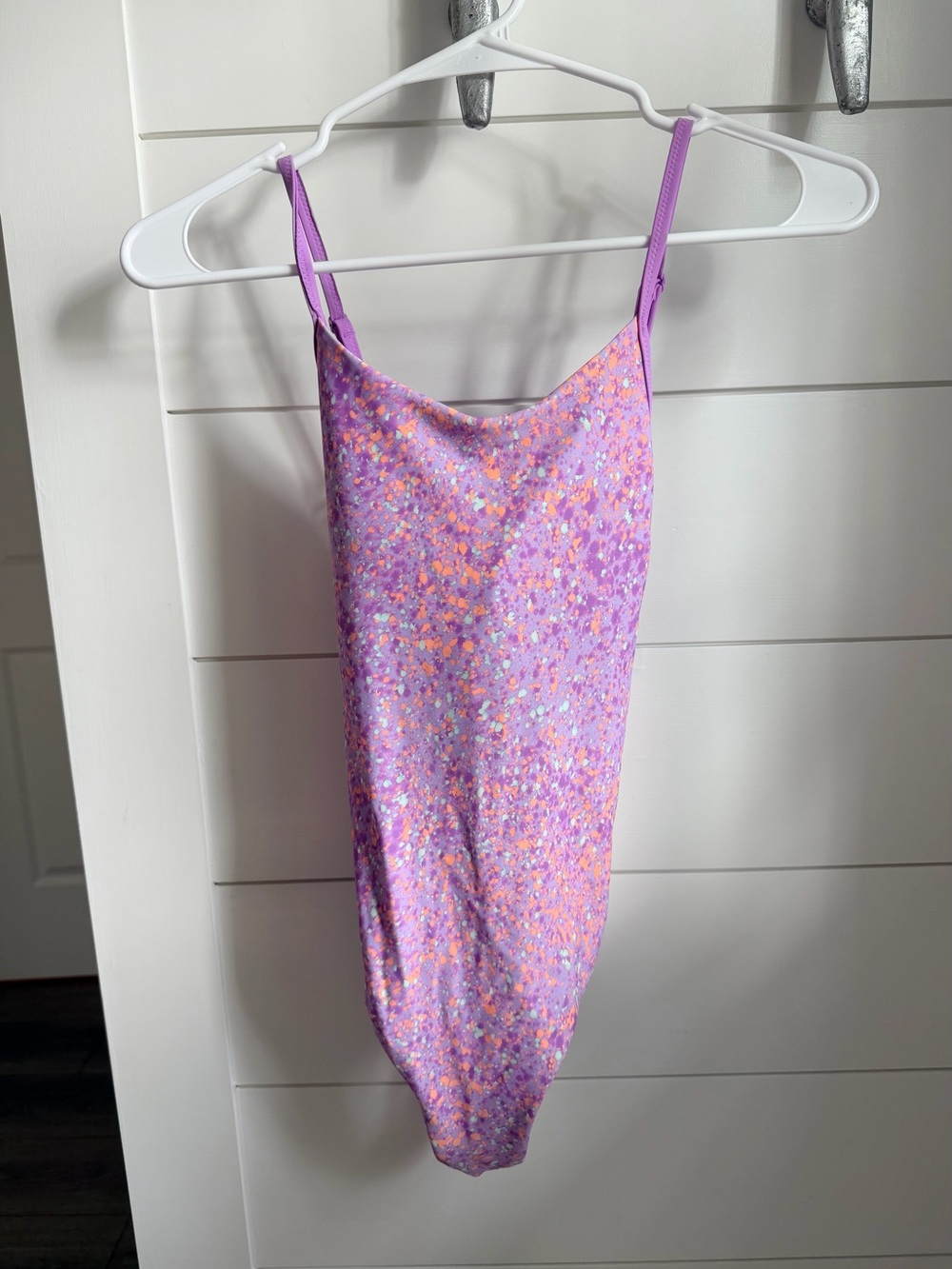 Athleta Girl One Piece Lavender Swimsuit Size 14